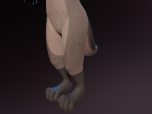 Saphire Anthro Fox 3Dモデル