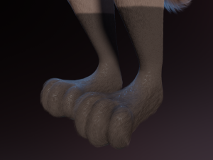 Saphire Anthro Fox 3Dモデル