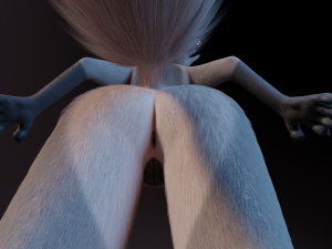 Saphire Anthro Fox 3Dモデル