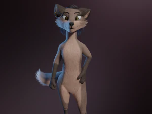 Saphire Anthro Fox Modello 3D