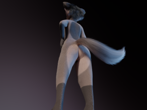 Saphire Anthro Fox 3Dモデル