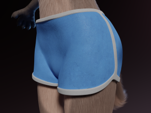 Saphire Anthro Fox 3Dモデル