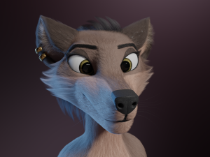 Saphire Anthro Fox 3Dモデル