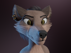 Saphire Anthro Fox 3Dモデル