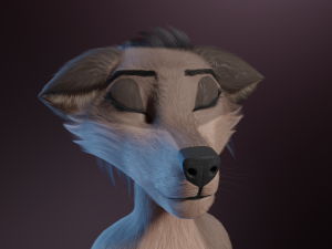 Saphire Anthro Fox 3Dモデル