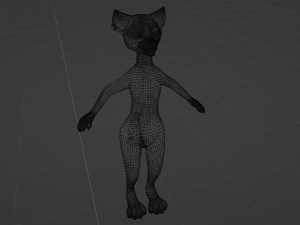 Saphire Anthro Fox 3Dモデル