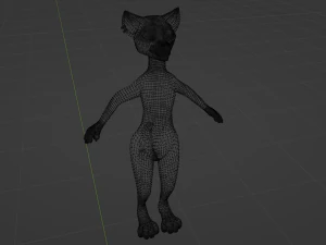 Saphire Anthro Fox Modello 3D