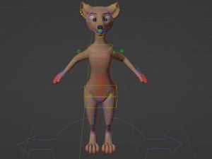 Saphire Anthro Fox 3Dモデル