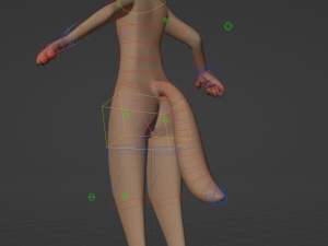 Saphire Anthro Fox 3Dモデル