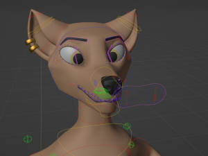 Saphire Anthro Fox 3Dモデル