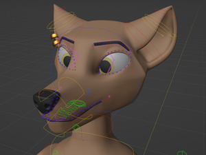 Saphire Anthro Fox 3Dモデル