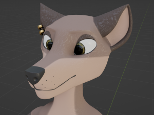 Saphire Anthro Fox 3Dモデル