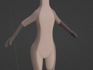 Saphire Anthro Fox 3Dモデル
