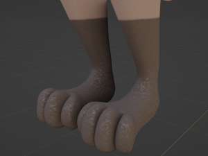 Saphire Anthro Fox 3Dモデル