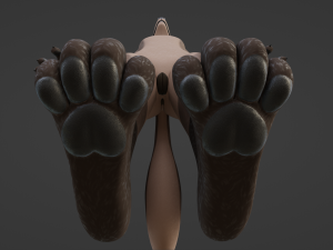 Saphire Anthro Fox 3Dモデル