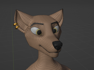 Saphire Anthro Fox 3Dモデル