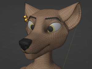 Saphire Anthro Fox Modello 3D