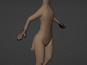 Saphire Anthro Fox 3Dモデル