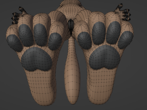 Saphire Anthro Fox 3Dモデル