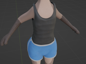 Saphire Anthro Fox 3Dモデル