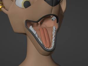 Saphire Anthro Fox 3Dモデル