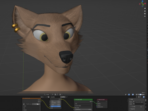 Saphire Anthro Fox 3Dモデル