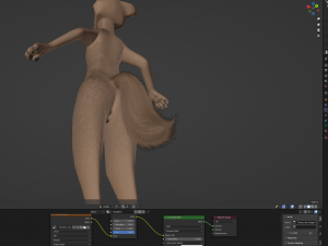 Saphire Anthro Fox 3Dモデル