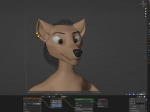 Saphire Anthro Fox Modello 3D
