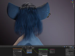 Saphire Anthro Fox Modello 3D