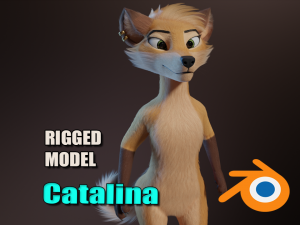 Catalina Anthro Fox Modelo 3D