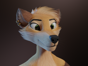 Catalina Anthro Fox Modèle 3D