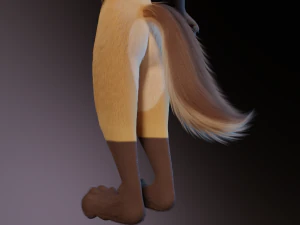 Catalina Anthro Fox 3D Model