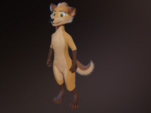 Catalina Anthro Fox Modèle 3D