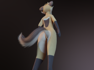 Catalina Anthro Fox Modèle 3D