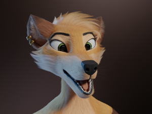 Catalina Anthro Fox Modèle 3D