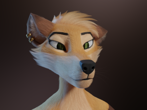 Catalina Anthro Fox Modèle 3D