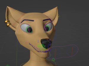 Catalina Anthro Fox 3D Model