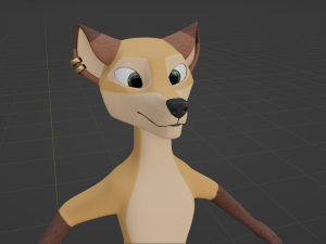 Catalina Anthro Fox Modèle 3D