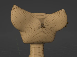 Catalina Anthro Fox 3D Model