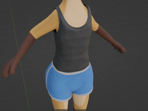 Catalina Anthro Fox 3D Model