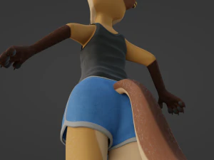 Catalina Anthro Fox 3D Model