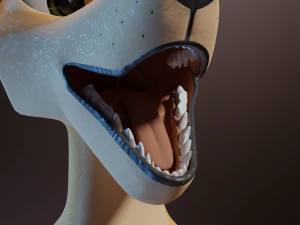 Catalina Anthro Fox 3D Model