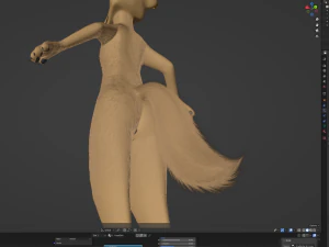 Catalina Anthro Fox 3D Model