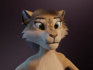 Nayara Anthro Lioness 3D Model