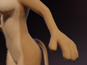 Nayara Anthro Lioness 3D Model