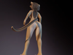Nayara Anthro Lioness 3D Model