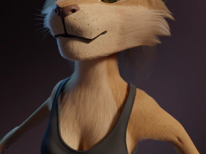 Nayara Anthro Lioness 3D Model