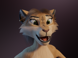 Nayara Anthro Lioness Modelo 3D