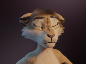 Nayara Anthro Lioness Modelo 3D