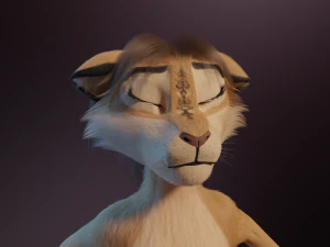 Nayara Anthro Lioness 3D Model